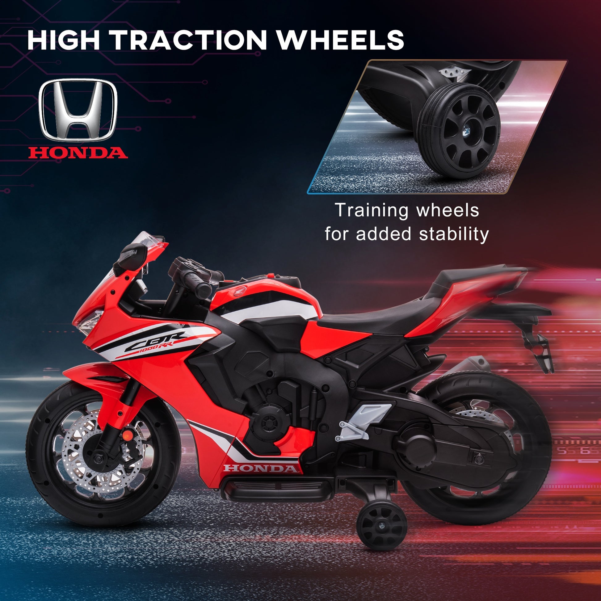 Honda Licensed 6v Kids Electric Motorbike Ride On Car -  Kids Electric Cars & Toys