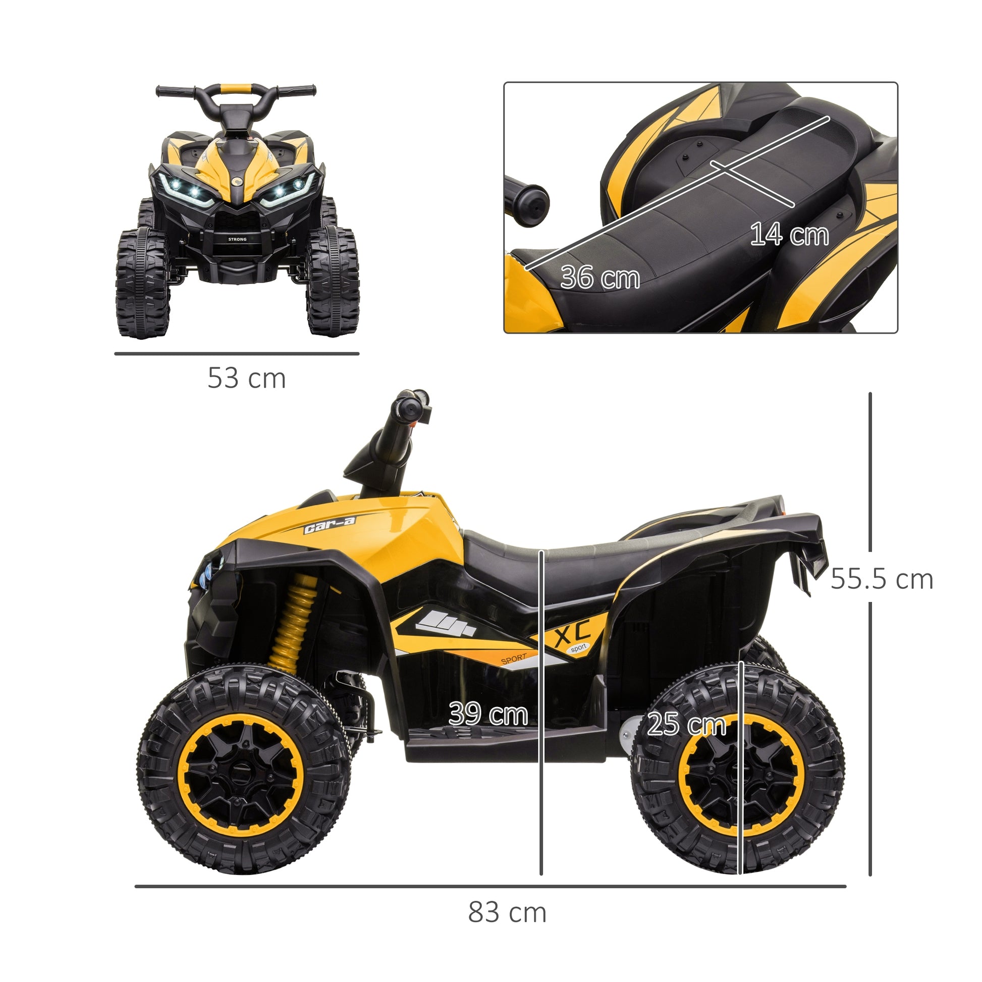 Quad Bikes For Kids Ride On Car 12v  Atv Toy For 3-5 Years -  Kids Electric Cars & Toys