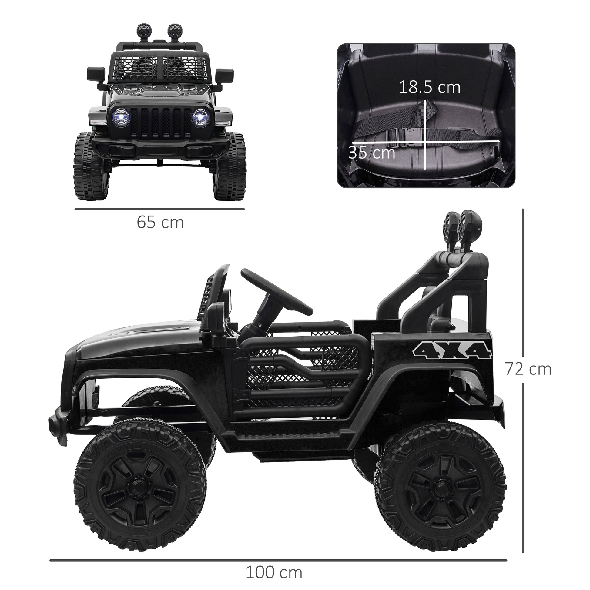 Off-road Truck 12v Kids Electric Ride On Car -  Kids Electric Cars & Toys