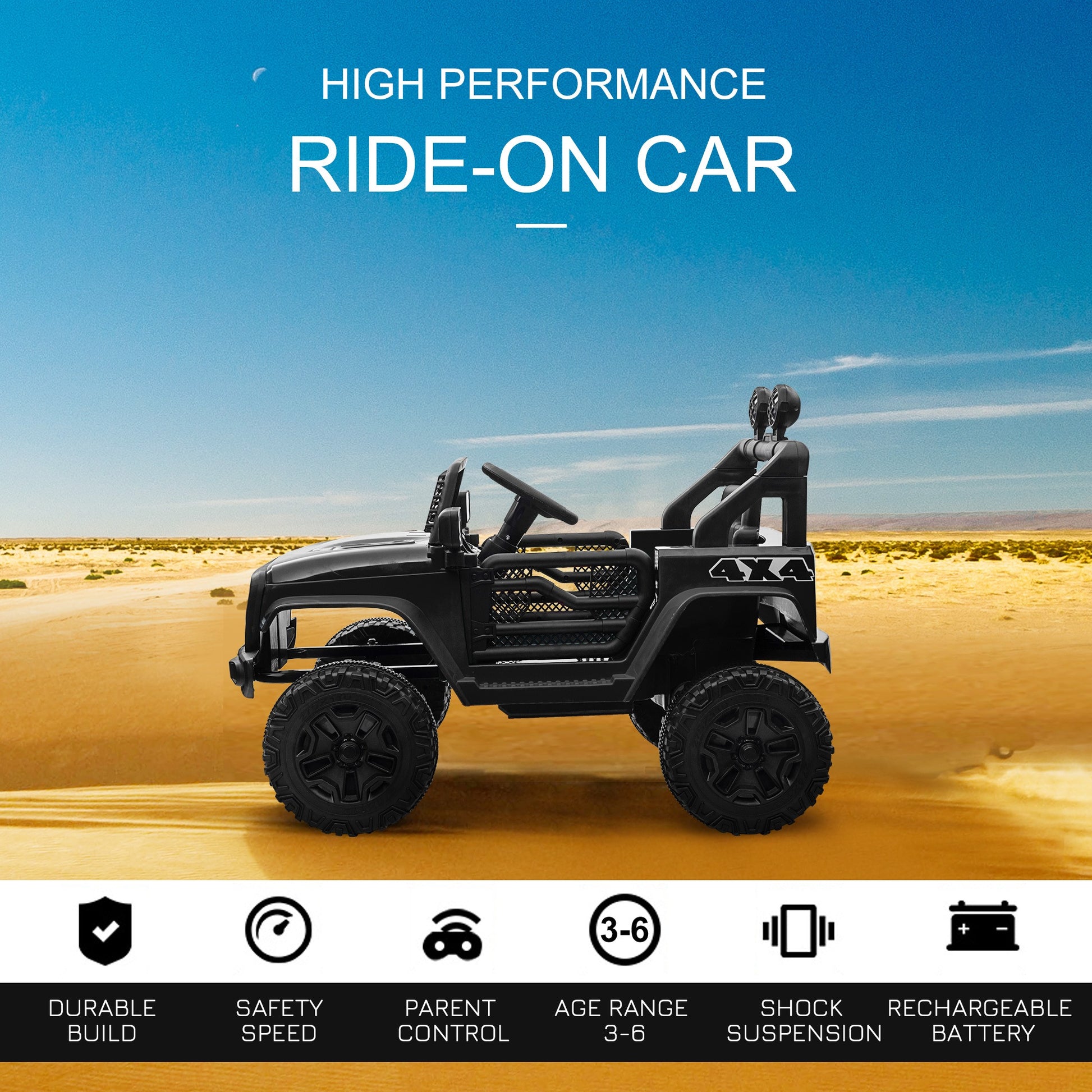 Off-road Truck 12v Kids Electric Ride On Car -  Kids Electric Cars & Toys