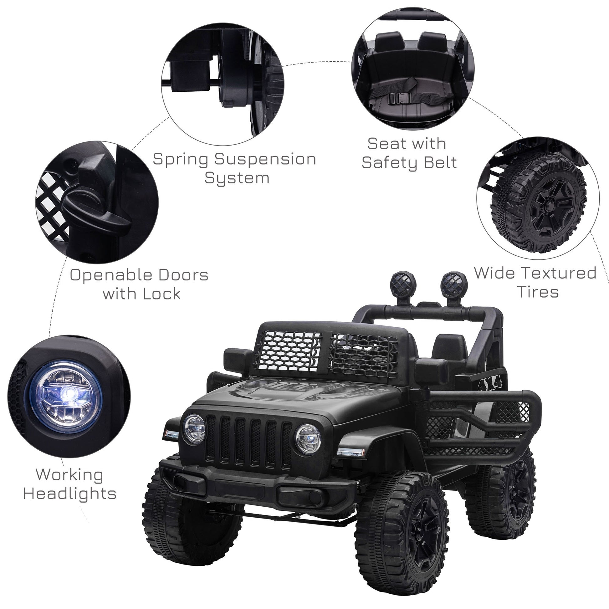 Off-road Truck 12v Kids Electric Ride On Car -  Kids Electric Cars & Toys