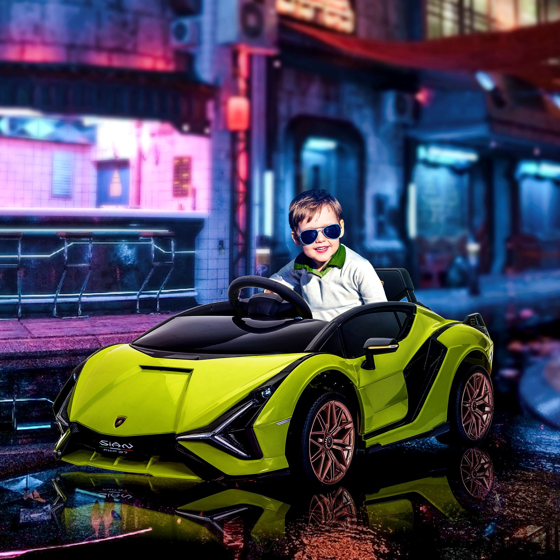 Lamborghini Sian 12v Kids Electric Ride On Car -  Kids Electric Cars & Toys