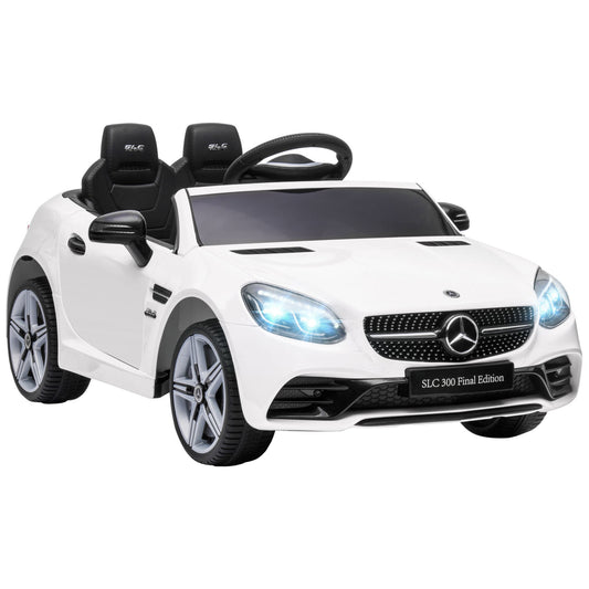 Benz 12V Kids Electric Ride On Car W/ Remote Control Music White -  Kids Electric Cars & Toys