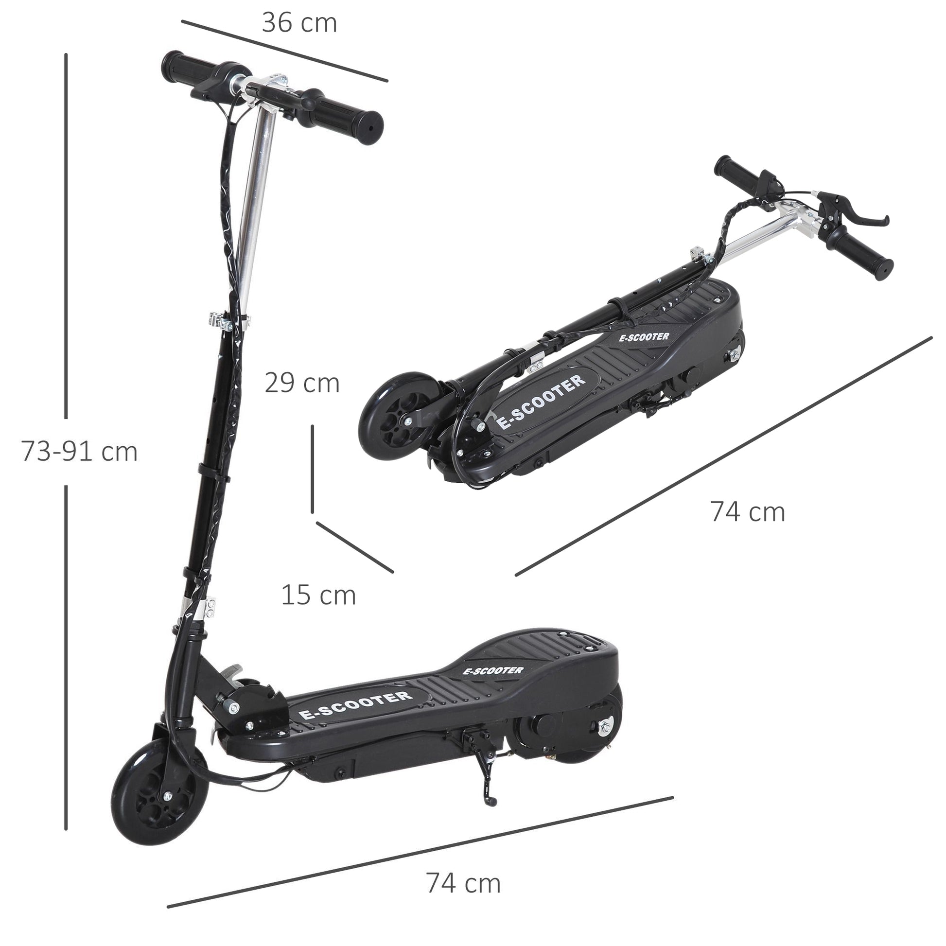 Electric Scooter 7-14 Adjustable Battery Power Pu Wheels -  Kids Electric Cars & Toys