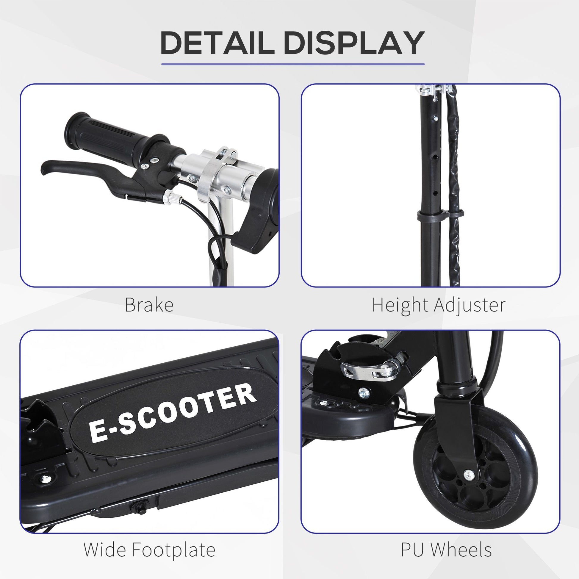 Electric Scooter 7-14 Adjustable Battery Power Pu Wheels -  Kids Electric Cars & Toys