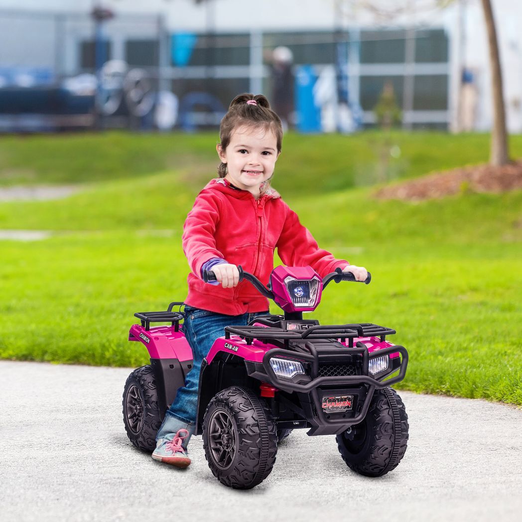 Quad Bike 12v Electric Pink -  Kids Electric Cars & Toys
