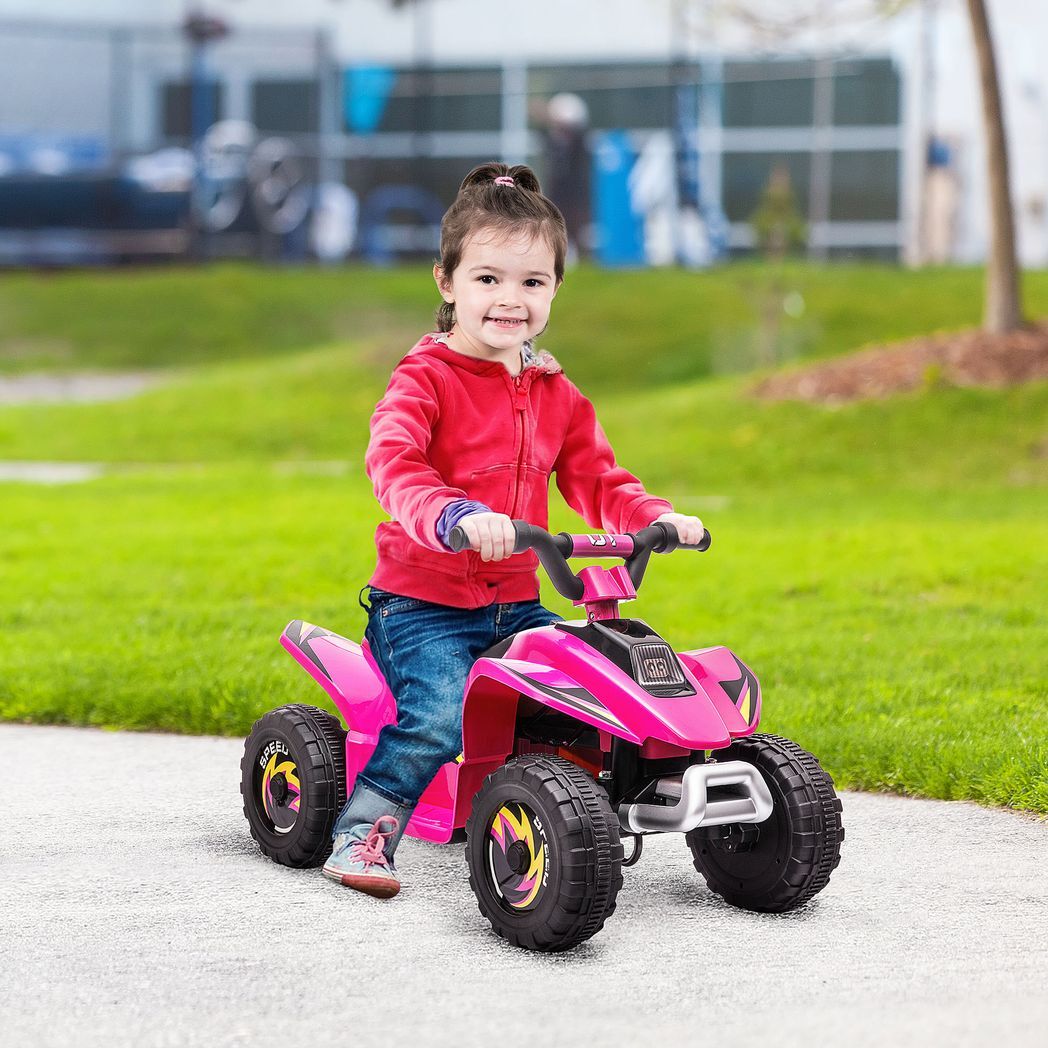 6V Kids Electric Ride on Car with Big Wheels 18-36 Months Toddlers Pink -  Kids Electric Cars & Toys