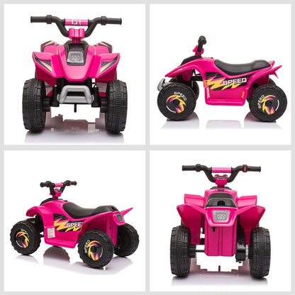 6V Kids Electric Ride on Car with Big Wheels 18-36 Months Toddlers Pink -  Kids Electric Cars & Toys