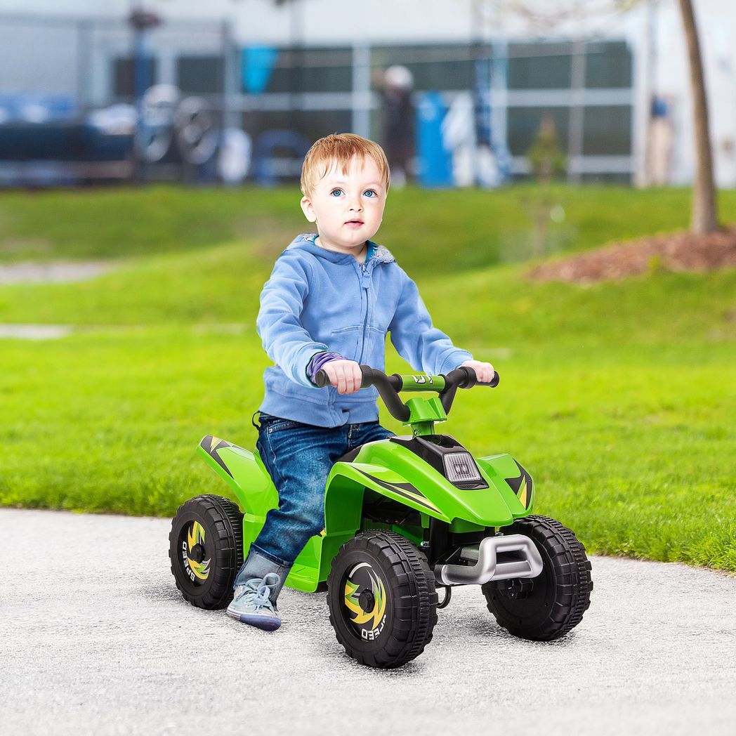 6V Kids Electric Ride on Car with Big Wheels 18-36 Months Toddlers Green -  Kids Electric Cars & Toys