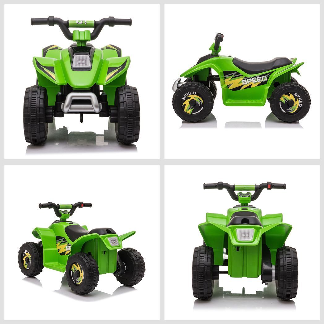 6V Kids Electric Ride on Car with Big Wheels 18-36 Months Toddlers Green -  Kids Electric Cars & Toys