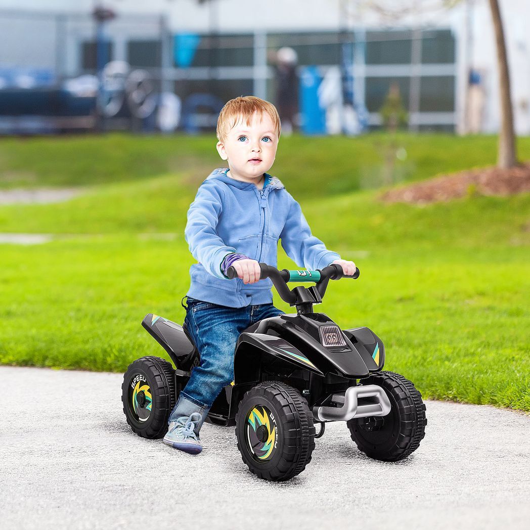 6V Kids Electric Ride on Car with Big Wheels 18-36 Months Toddlers Black -  Kids Electric Cars & Toys