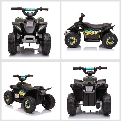 6V Kids Electric Ride on Car with Big Wheels 18-36 Months Toddlers Black -  Kids Electric Cars & Toys