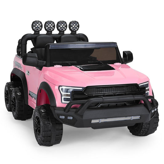 Kids Ride On Truck Car Electric 12v Battery Pink -  Kids Electric Cars & Toys