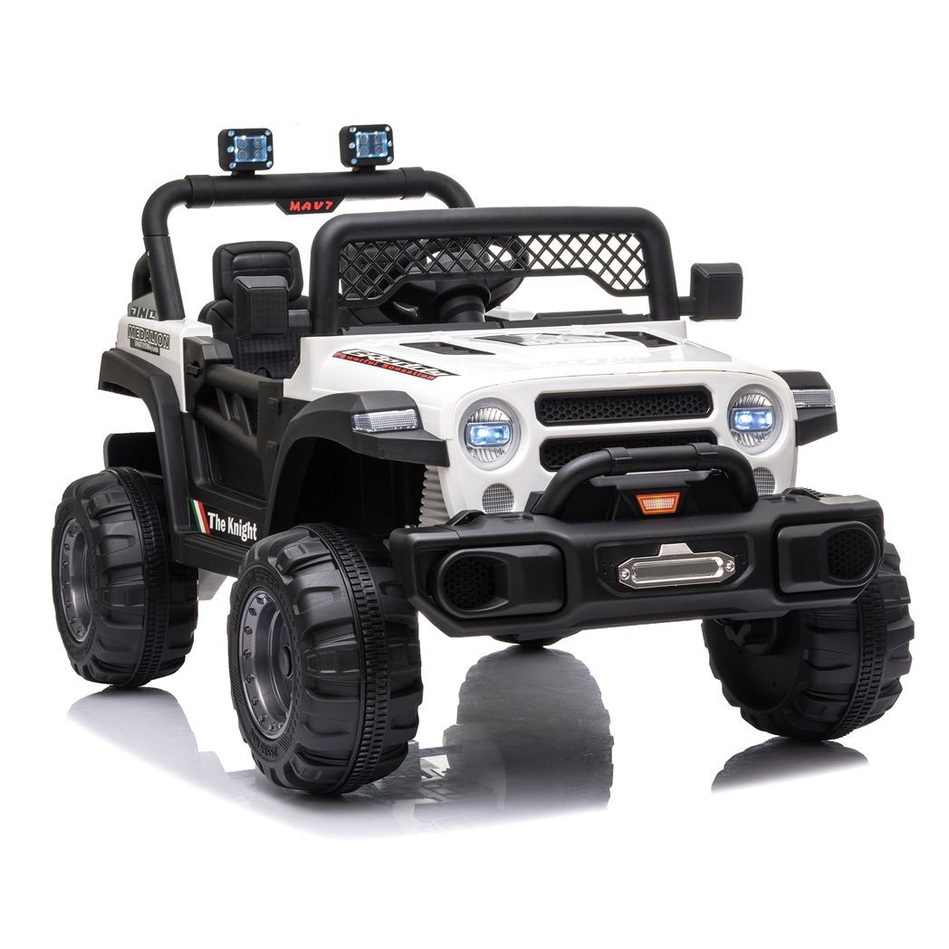 Off-road Vehicle White Dual Drive -  Kids Electric Cars & Toys