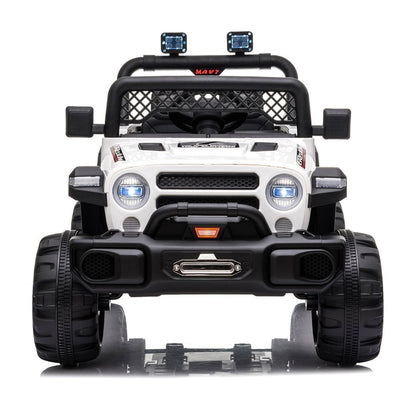 Off-road Vehicle White Dual Drive -  Kids Electric Cars & Toys