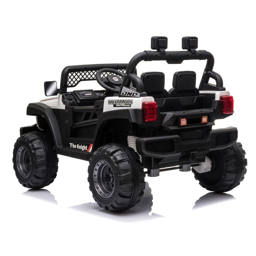 Off-road Vehicle White Dual Drive -  Kids Electric Cars & Toys