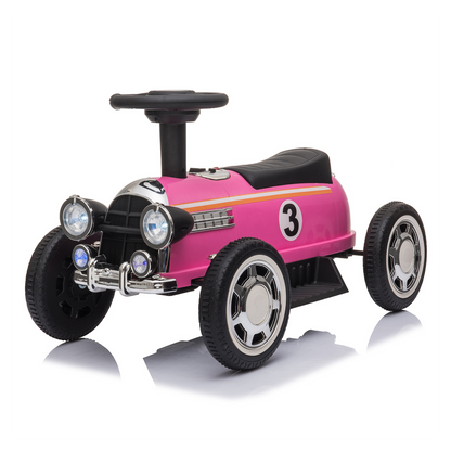 Kids Electric Ride On Car With Music Player   LED Lights 6V Pink -  Kids Electric Cars & Toys