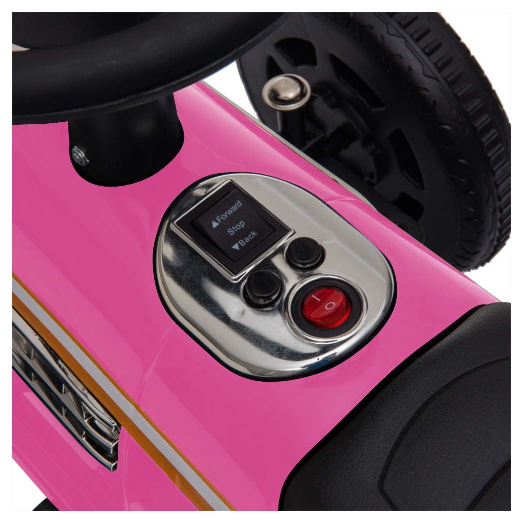 Kids Electric Ride On Car With Music Player   LED Lights 6V Pink -  Kids Electric Cars & Toys