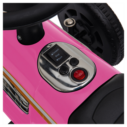 Kids Electric Ride On Car With Music Player   LED Lights 6V Pink -  Kids Electric Cars & Toys