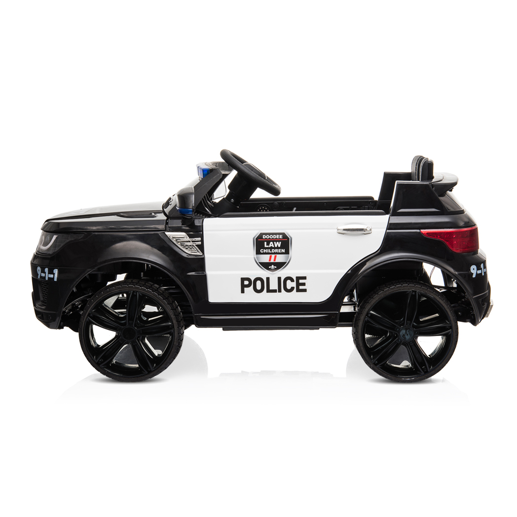 12V Kids Police Ride On Car Electric Cars 2.4G Remote Control, LED Flashing Light, Music & Horn. -  Kids Electric Cars & Toys