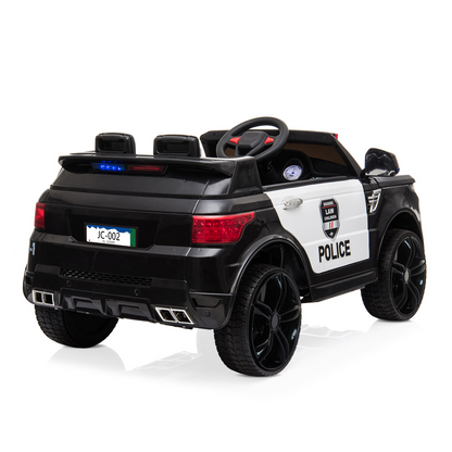 12V Kids Police Ride On Car Electric Cars 2.4G Remote Control, LED Flashing Light, Music & Horn. -  Kids Electric Cars & Toys