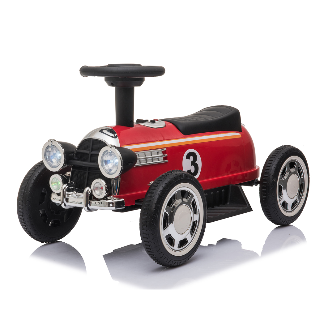 Kids Electric Ride On Car With Music Player   LED Lights 6V Red -  Kids Electric Cars & Toys