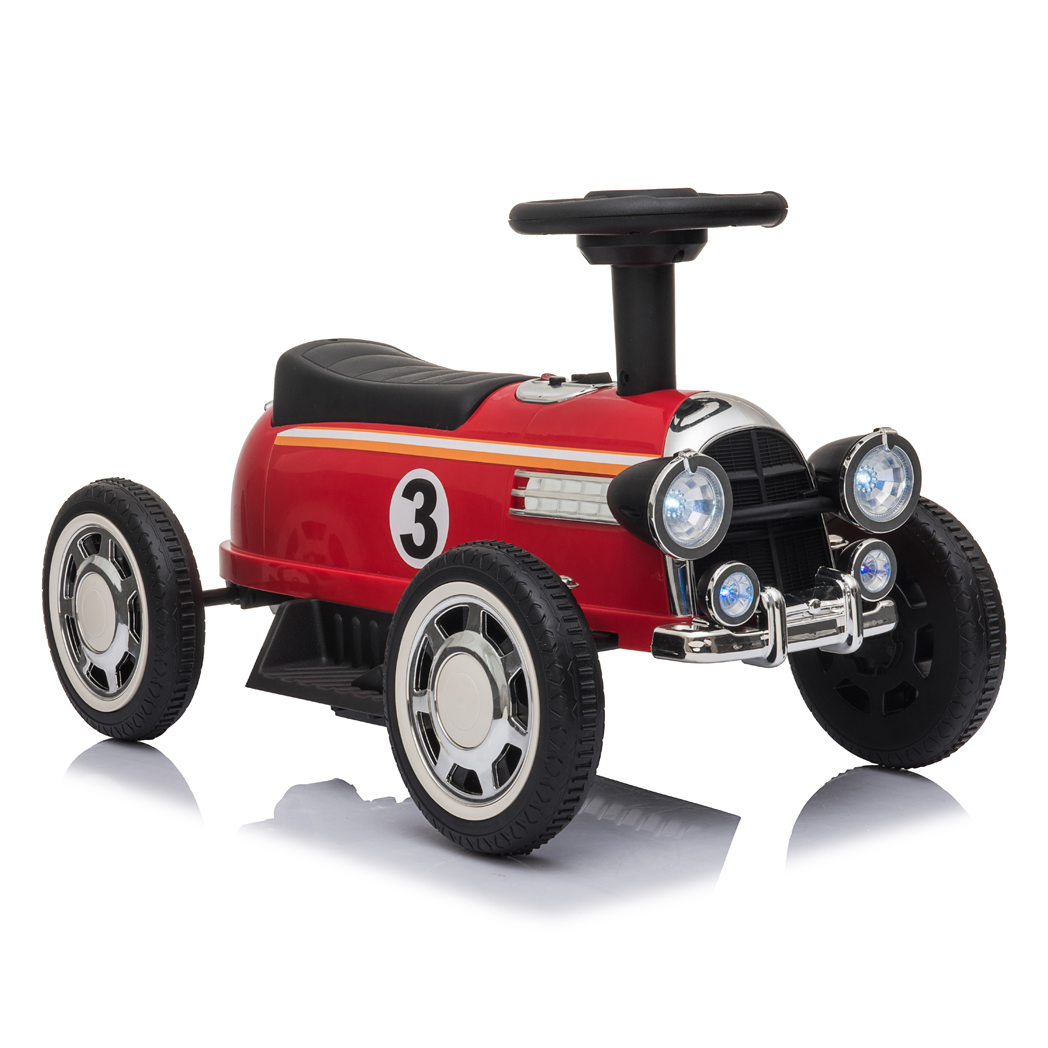 Kids Electric Ride On Car With Music Player   LED Lights 6V Red -  Kids Electric Cars & Toys