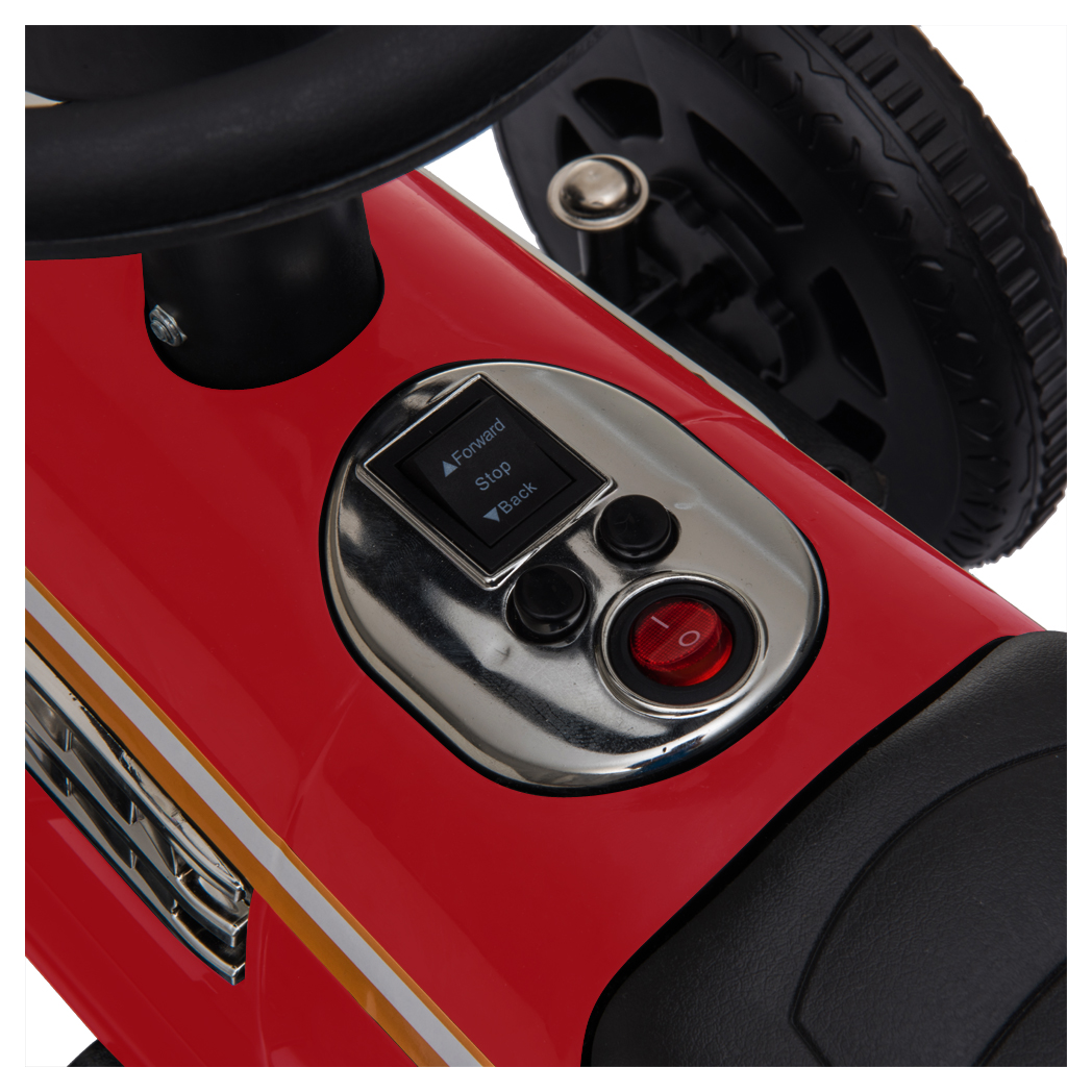 Kids Electric Ride On Car With Music Player   LED Lights 6V Red -  Kids Electric Cars & Toys
