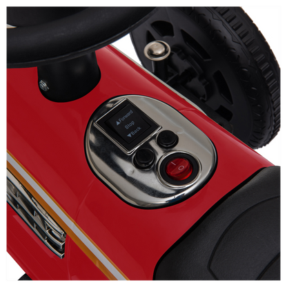 Kids Electric Ride On Car With Music Player   LED Lights 6V Red -  Kids Electric Cars & Toys