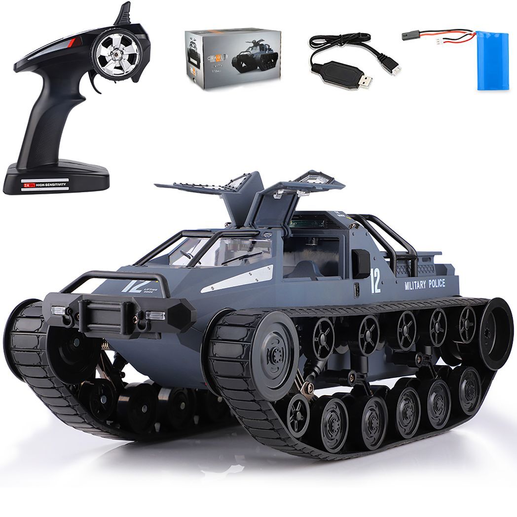 (ABC)Remote Control Police Tank Car - RC Trucks, All Terrain Vehicle Electric Toy Off-Road Car Gift for Boys and Adults -  Kids Electric Cars & Toys