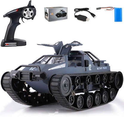 (ABC)Remote Control Police Tank Car - RC Trucks, All Terrain Vehicle Electric Toy Off-Road Car Gift for Boys and Adults -  Kids Electric Cars & Toys