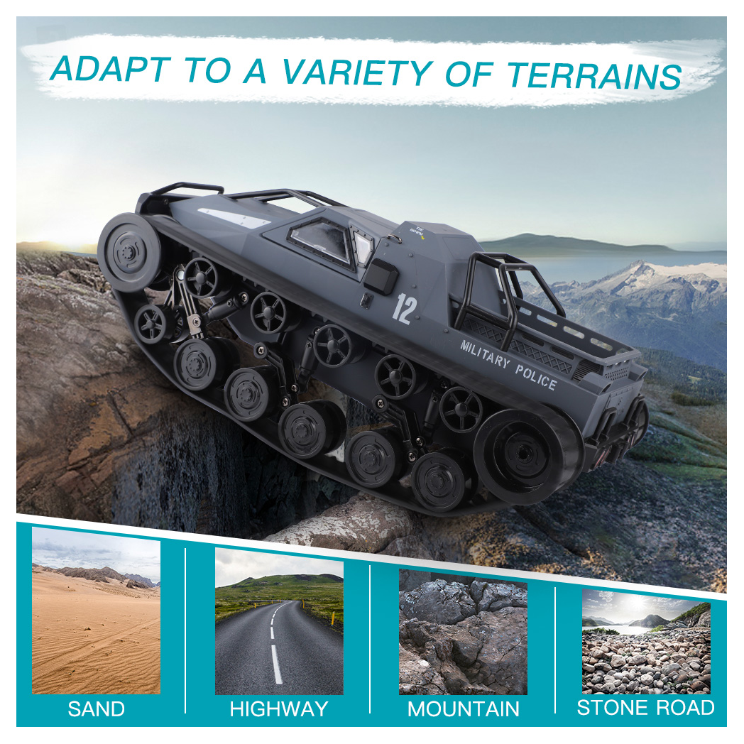 (ABC)Remote Control Police Tank Car - RC Trucks, All Terrain Vehicle Electric Toy Off-Road Car Gift for Boys and Adults -  Kids Electric Cars & Toys