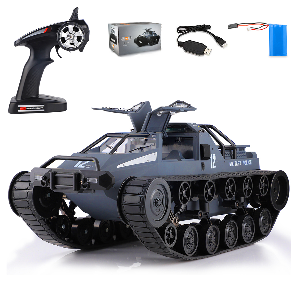 (ABC)Remote Control Police Tank Car - RC Trucks, All Terrain Vehicle Electric Toy Off-Road Car Gift for Boys and Adults -  Kids Electric Cars & Toys
