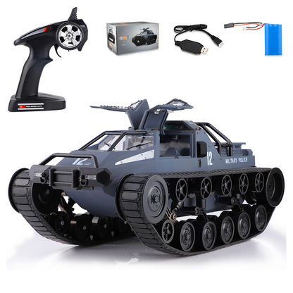 (ABC)Remote Control Police Tank Car - RC Trucks, All Terrain Vehicle Electric Toy Off-Road Car Gift for Boys and Adults -  Kids Electric Cars & Toys