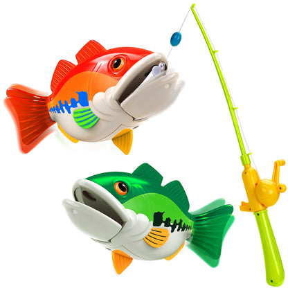 Kids Fishing Game Toy With 1 Adjustable Fishing Rod -  Kids Electric Cars & Toys