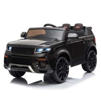 12V Kids Ride On Car 2.4GHZ Remote Control LED Lights Black -  Kids Electric Cars & Toys