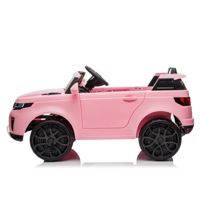12V Kids Ride On Car 2.4GHZ Remote Control LED Lights Pink -  Kids Electric Cars & Toys