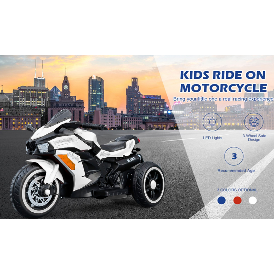 Motorcycle 3 wheel 12v Battery -  Kids Electric Cars & Toys