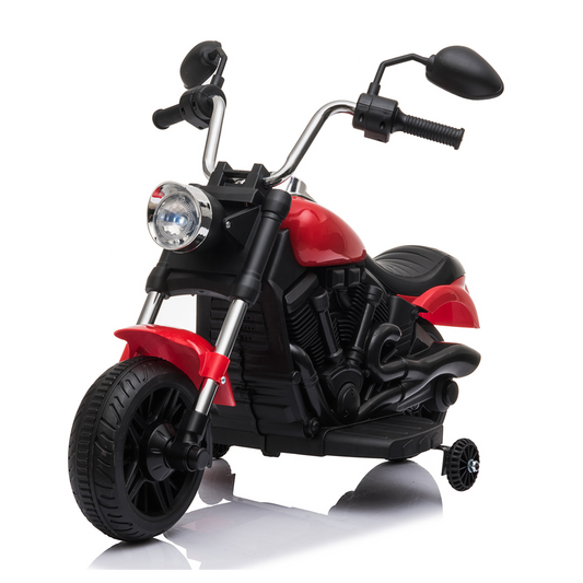Kids Electric Ride On Motorcycle With Training Wheels 6V Red -  Kids Electric Cars & Toys