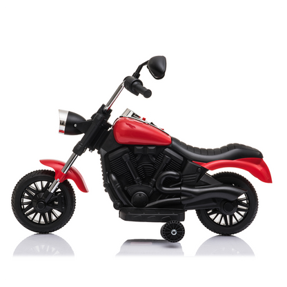 Kids Electric Ride On Motorcycle With Training Wheels 6V Red -  Kids Electric Cars & Toys