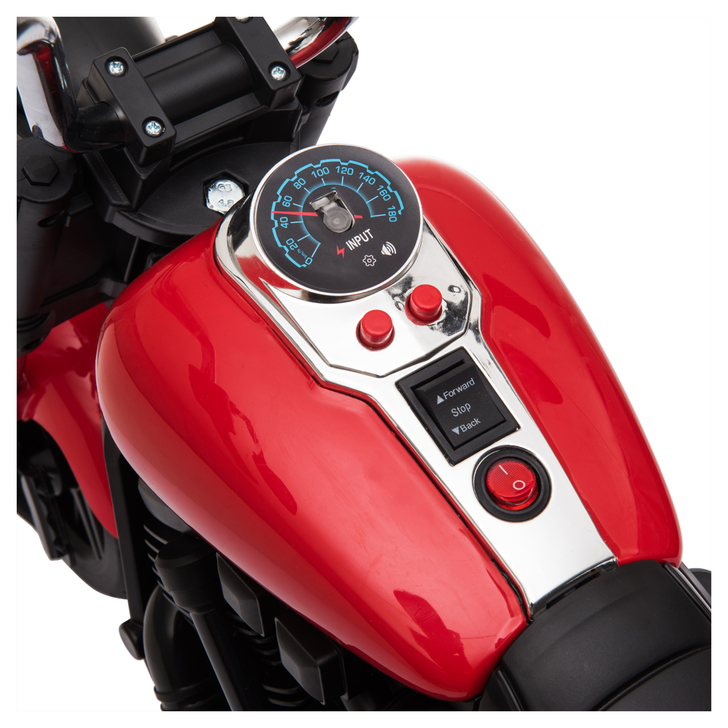 Kids Electric Ride On Motorcycle With Training Wheels 6V Red -  Kids Electric Cars & Toys