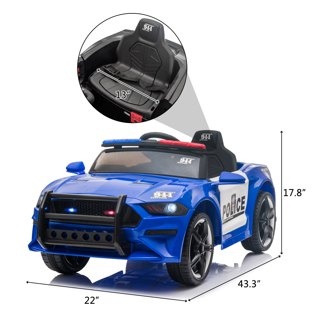 Police Sports Car 12v -  Kids Electric Cars & Toys