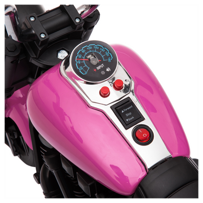 Motorcycle With Training Wheels 6v Pink -  Kids Electric Cars & Toys