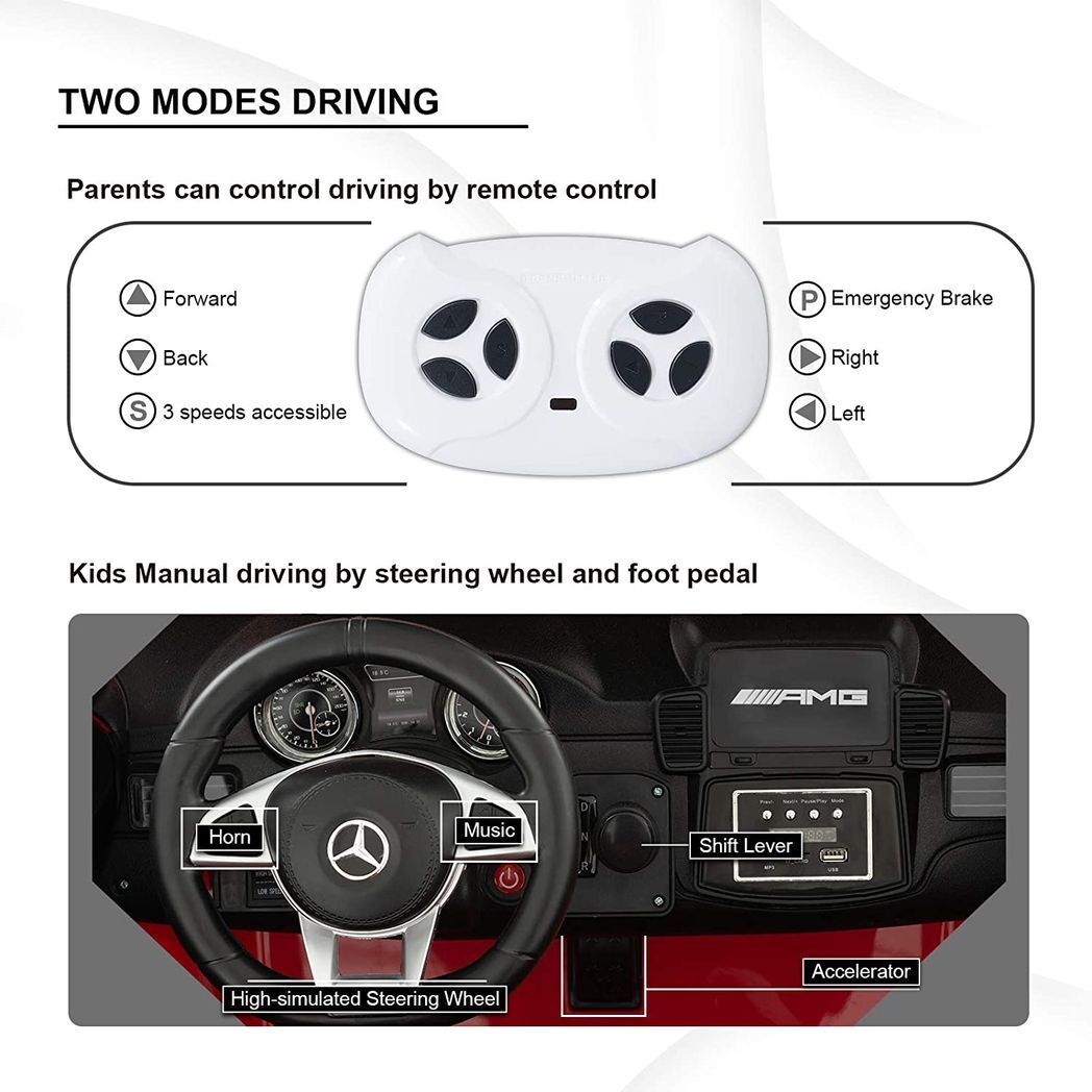 Licensed Mercedes-benz Gls63 Amg Kids Ride On Car Electric Cars -  Kids Electric Cars & Toys