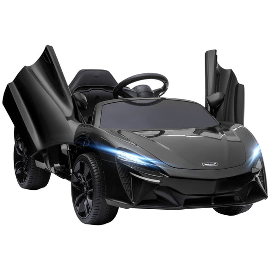 McLaren Licensed 12V Kids Electric Ride-On Car w/ Remote Control, Music - Black -  Kids Electric Cars & Toys