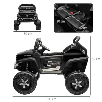 Kids Electric Ride on Car with Remote Control - Black -  Kids Electric Cars & Toys