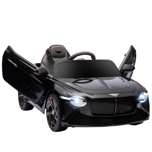 Bentley Bacalar Licensed 12V Kids Electric Car w/ Portable Battery - Black -  Kids Electric Cars & Toys