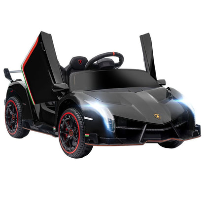 Licensed Lamborghini Veneno  Electric Ride-on Car Black -  Kids Electric Cars & Toys