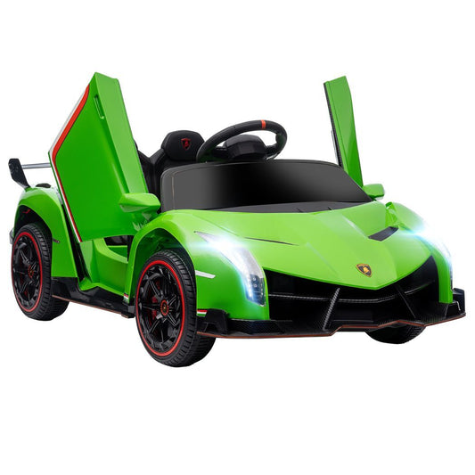 Licensed Lamborghini Veneno Electric Ride-on Car With Remote- Green -  Kids Electric Cars & Toys