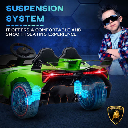 Licensed Lamborghini Veneno Electric Ride-on Car With Remote- Green -  Kids Electric Cars & Toys